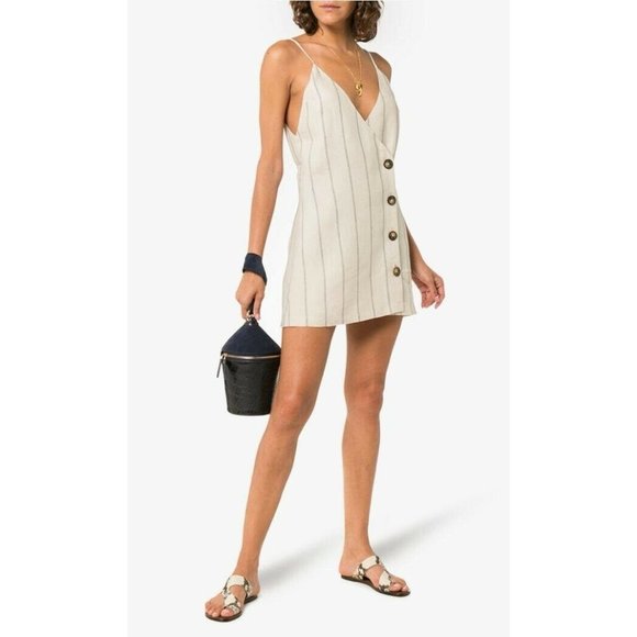 Reformation Cayman 100% Linen Mini Dress XL - Picture 3 of 12